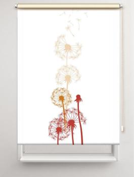 Rollo Dandelions mixed Pfeffer , Rollo, Motivrollo, Rollo mit Druck, Fotorollo, bedrucktes Rollo, Fensterrollo,verdunkelndes Rollo, Sonnenschutz Rollo